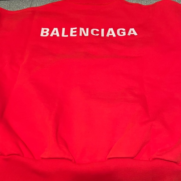 SOLD - Balenciaga Logo Printed Crewneck Sweatshirt - Picture 3 of 9
